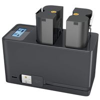 Ring Battery Charger, Dual Rechargeable Batteries Charging Station for Ring Spotlight Cam Battery, Ring Video Doorbell 2 & Ring Stick Up Cam Battery (Batteries NOT Included)