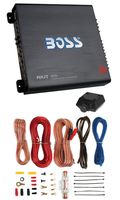 BOSS AUDIO R2504 1000W 4 Channel Car Amplifier Power+Remote+8Ga Amp Install Kit