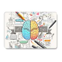 One Micron Compatible MacBook Air 11.6 Inch Case, Ultra Slim Plastic Hard Case Cover Protective Case Compatible MacBook Air 11.6''(A1465/A1370), Left Right Brain