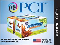 Premium Compatibles Inc. CB436D-RPC Black Toner Cartridge, Pack of 2