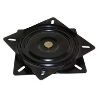 Emuca 3196514 Swivel platform/Rotating base of 360° for cabinet/TV screen, steel, black