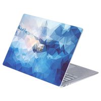 MasiBloom 1 PCS Anti-Scratch Vinyl Decal Sticker Laptop Cover Skin for 13" 13.5 inch Microsoft Surface Laptop 3 & 2 & 1 (2019/18/17 Released), Not Compatible with Surface Book (Geometry- Blue)