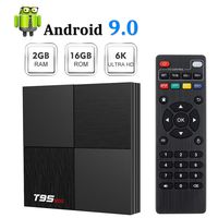 T95 Mini Android 9.0 TV Box, TUREWELL Android Box 2GB RAM 16GB ROM TV Box H6 Quadcore cortex-A53 Smart TV Box 2.4GHz WiFi 3D 6K Android Box Streaming Media Player