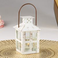 Kate Aspen 14110WT Vintage White Distressed Small Candle Lantern, One Size