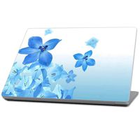 Mightyskins Skin Compatible With Microsoft Surface Laptop (2017) 13.3" - Blue Flowers | Protective, Durable, And Unique Vinyl Decal Wrap Cover | Easy To Apply, Remove, And Change Styles | Made In The Usa