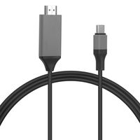 vsile USB C to HDMI Cable,USB Type C to HDMI Cable 4K@30HZ 6.5ft/2m (Thunderbolt 3 Compatible) for Samsung Galaxy S8,S8+,2017 MacBook Pro, 2016 MacBook Pro,ChromeBook Pixel and More