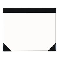 House of Doolittle 45002 Executive Doodle Desk Pad, 25-Sheet White Pad, Refillable, 22 x 17, Black/Silver