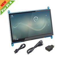 for Raspberry Pi 4 Screen, 7 inch HDMI Capacitive IPS Touch Monitor - 1024 x 600 HD LCD Display (Support Raspbian Buster System)