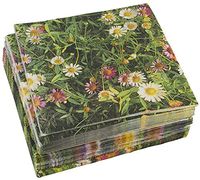 100-Pack Decorative Napkins - Daisy Garden Floral Print Disposable Paper Party Napkins - Soft and Absorbent Cocktail Napkins for Luncheon, Dinner and Celebration, Pink, 13 x 13 Inches