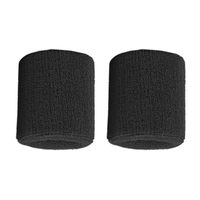 1 Pair Pure Cotton Wristbands Soft Wrist Guard Support Bands Wrist Bands Sport Sweatbands for Playing Basketball Tennis