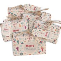 VGOODALL 50pcs Suitcase Favor Box Party Favor Candy Box,Kraft Paper with Tags and Burlap Twine for Christmas Themed Party/Bridal Shower Decoration