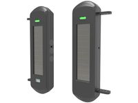 HTZSAFE Solar Wireless Outdoor Photoelectric 3 Beam Sensor Waterproof(IP66) Wireless Transmission Range Up To 1/2 Mile Infrared Detection Range Up To 300 Feet