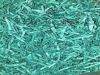 12oz Heavy Duty Aqua Blue Gift Basket Shred Crinkle Paper Grass Filler Bedding