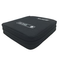 BEYLEG 32 Disc CD DVD Blu-Ray Portable Wallet Storage Organizer Holder Case Bag Album Box (32-Capacity, Black)