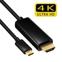 NewBEP Type C to HDMI Cable 4K,USB C to HDMI Converter Cord 6ft,Thunderbolt 3 Compatible,Compatible MacBook Pro/MacBook iMac 2017/Chromebook Pixel/,Dell XPS 13/15,Yoga 920,Samsung S8/S9