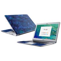 MightySkins Skin Compatible with Acer Chromebook 15" (2018) - Blue Ice | Protective, Durable, and Unique Vinyl Decal wrap Cover | Easy to Apply, Remove, and Change Styles | Made in The USA