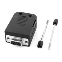 uxcell Plastic DIY Craft D-SUB DB9 Female Shell Breakout Terminals Board Connector w Screw