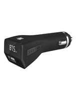 Just Wireless In-Car FM Radio Transmitter Adapter Car Kit USB Car Charger with Multisource Playback - USB Port Flash Drive & Audio Port for Cell Phones, Tablets and Devices with 3.5mm Audio Jack