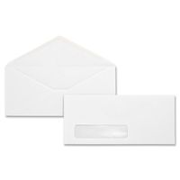 Business Source No. 10 Diagonal Seam Window Envelopes(Pack of 500)