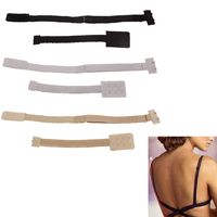 Warmsky 3 pcs 2 Hook Low Back Bra Converter Adjustable Strap Extender for Women Lady Backless Dress