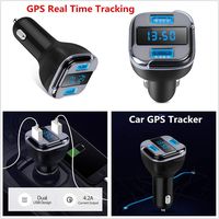 Car/Vehicle GPS Charger/Tracker GPS Real Time Tracking & Vehicle Monitoring Locator Dual USB Charger Voltmeter