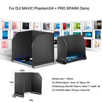 Appoi 1pcs Monitor Hood Series L128mm Black L128 Black PAD Monitor Hood Sunshade Sun FPV for DJI Mavic Phantom3/4 PRO Spark Osmo (Black)