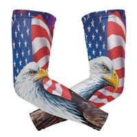 American Eagle US Flag 1 Pair Cooling Long Sports Arm Sleeve
