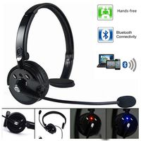 For Truck Driver Noise Cancelling Wireless Handsfree Bluetooth Boom Mic Headset