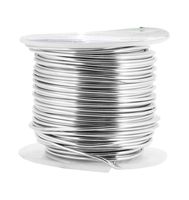 Mandala Crafts Anodized Aluminum Wire for Sculpting, Armature, Jewelry Making, Gem Metal Wrap, Garden, Colored and Soft, 1 Roll(16 Gauge, Silver)