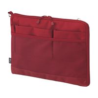 LIHIT LAB Laptop Sleeve, Water & Stain Repellent, Horizontal, Red, 13.4" x 9.8"-Compatible with MacBook Pro, MacBook Air, Lenova Pad, Samsung Book, Surface Book (A7681-3)