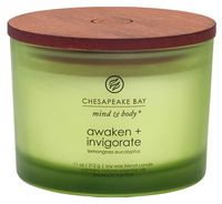 Chesapeake Bay Candle Scented Candle, Awaken + Invigorate (Lemongrass Eucalyptus), Coffee Table