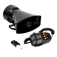 JEM&JULES Car Truck Alarm Police Fire Loud Speaker PA Siren Horn MIC System Kit - 100W 12V