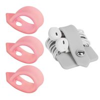 ELFRhino Reusable Cord Organizer Cable Straps Keeper Holder Cable Ties Wire Ties for Phone Charging Cord Electronics Electrical Computer PC Wire Wrap Manager Management(Set of 4)