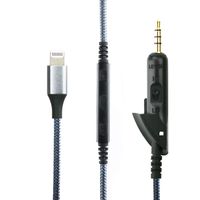 NewFantasia Replacement Cable Compatible with Bose QuietComfort 15, QC15 Headphones, Cord Remote Volume Mic Compatible with iPhone Xs/XS Max/XR/X / 8/8 Plus / 7/7plus