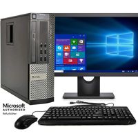 Dell Optiplex 990 Desktop PC, Intel Core i5 3.1 GHz, 8 GB RAM, New 1 TB HDD, Keyboard & Mouse, WiFi, 17" LCD Monitor (Brands Vary), DVD, Windows 10 Pro,  (Renewed)