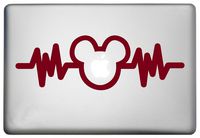 Walt Disney Mickey Mouse Sticker MacBook Air Pro Decal is a Mickey Mouse Decal. Laptop Size 11, 12, 13 and 15 inch. Looks Great with Your Mickey Heartbeat Theme. Many Colors- Burgundy