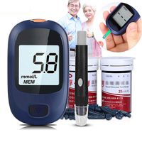 Glucometer Diabetes Blood Sugar Meter Medical Glucose Meter Blood Glucose Test Strips Lancet Needle Sugar Meter