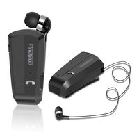 Fineblue F990 Wireless Bluetooth Headphone Volume Control Dependable Earphone Noise Cancelling Wired Earbuds Volume Control Headset Hand-Free Business Outdoor Activitie (Black)