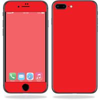 MightySkins Skin Compatible with Apple iPhone 8 Plus - Solid Red | Protective, Durable, and Unique Vinyl Decal wrap Cover | Easy to Apply, Remove, and Change Styles | Made in The USA