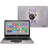 Mightyskins Skin Compatible with Hp Pavilion X360 14" (2017) - Pug Life | Protective, Durable, and Unique Vinyl Decal Wrap Cover | Easy to Apply, Remove, and Change Styles | Made in The USA