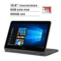 Dell 2019 Inspiron 11 3000 Premium 11.6 Inch HD 2-in-1 Touchscreen Laptop (AMD A9-9420e 2.6GHz, 8GB RAM, 500GB HDD, Bluetooth, Windows 10) (Renewed)