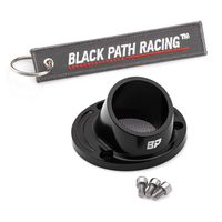 BlackPath - Fits Yamaha 3D Exhaust Power Tip Grizzly 550 ATV (Black) T6 Billet