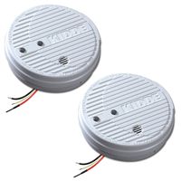 Kidde 1275 Hardwire Smoke Alarm with Hush Feature and Battery Backup, Twin Pack