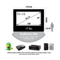 CineBox Home 16' x 9' Backyard Theater Projection System