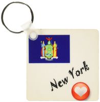 3dRose I Love New York - Key Chains, 2.25 x 4.5 inches, set of 2 (kc_7200_1)