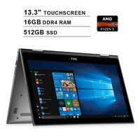 2020 Premium Dell Inspiron 13 2-in-1 7000 13.3 inch FHD Touchscreen Laptop(AMD Ryzen 5 2500U up to 3.6GHz, 16GB DDR4 RAM, 512GB SSD, AMD Radeon Vega 8, Backlit Keyboard, Bluetooth, WiFi, Windows 10)