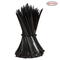 Cable Zip Ties Nylon Self Locking Wire Ties 4 inch 800 Pieces Black