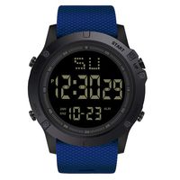 Sports Watch,Hot Sale! Fashion Men LED Digital Date Military Sport Rubber Quartz Watch Alarm Waterproof(Blue)