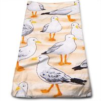 BLACK SP Peaceful Pigeon Super Soft Polyester Absorbent Face Towel Hair Care Towels Multipurpose Kitchen Cleaning 3070CM