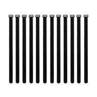 Demana 12 Pack Reusable Cinch Straps Cable Straps（Size: 1" x 18"） Circumference Fully Adjustable Cable Ties Multipurpose Hook and Loop Securing Straps for Cord Management